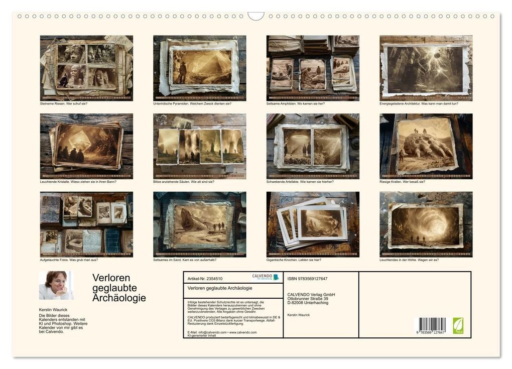 Weitere Ansicht: Verloren geglaubte Archäologie (Wandkalender 2027 DIN A2 quer), CALVENDO Monatskalender | Kerstin Waurick, Calvendo