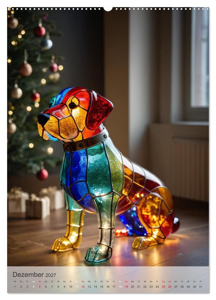 Weitere Ansicht: Tiere aus Glas - Hunde (Wandkalender 2027 DIN A2 hoch), CALVENDO Monatskalender | Stanley Hinz, Calvendo