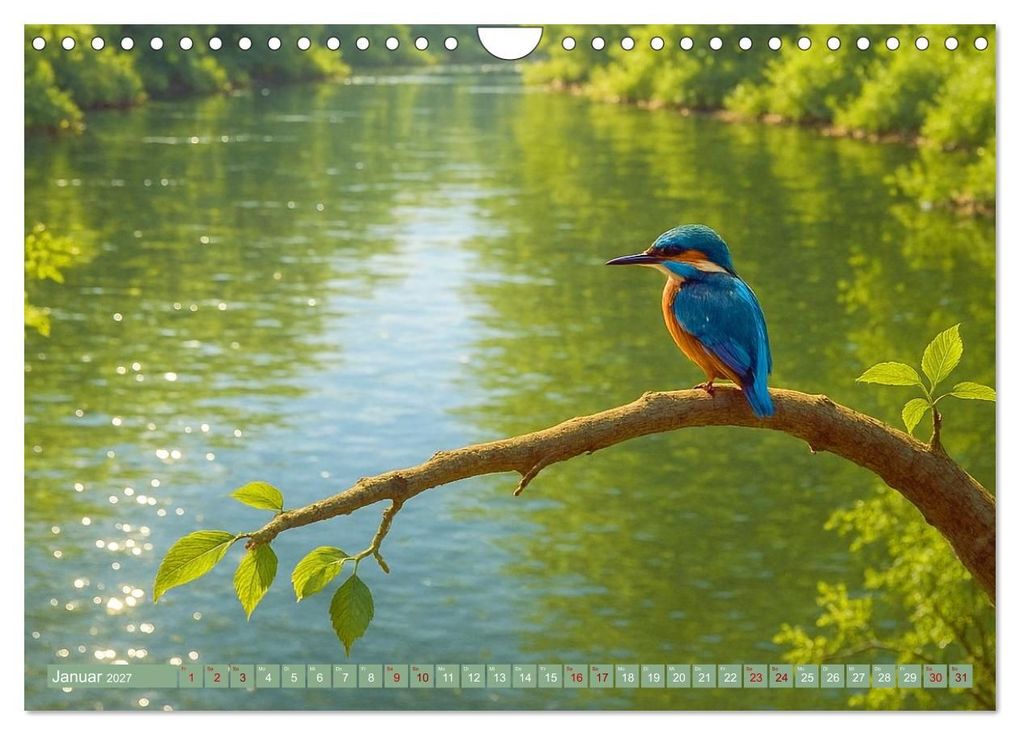 Weitere Ansicht: Eisvogelträume am Wasser (Wandkalender 2027 DIN A4 quer), CALVENDO Monatskalender | Kerstin Waurick, Calvendo