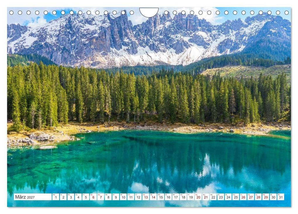 Weitere Ansicht: Südtirol - Von Bozen bis zum Pragser Wildsee (Wandkalender 2027 DIN A4 quer), CALVENDO Monatskalender | Elisabeth Schittenhelm, Calvendo