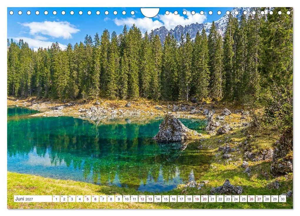Weitere Ansicht: Südtirol - Von Bozen bis zum Pragser Wildsee (Wandkalender 2027 DIN A4 quer), CALVENDO Monatskalender | Elisabeth Schittenhelm, Calvendo