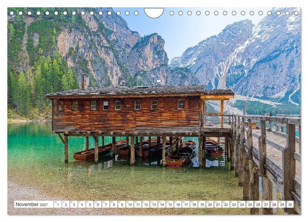 Weitere Ansicht: Südtirol - Von Bozen bis zum Pragser Wildsee (Wandkalender 2027 DIN A4 quer), CALVENDO Monatskalender | Elisabeth Schittenhelm, Calvendo
