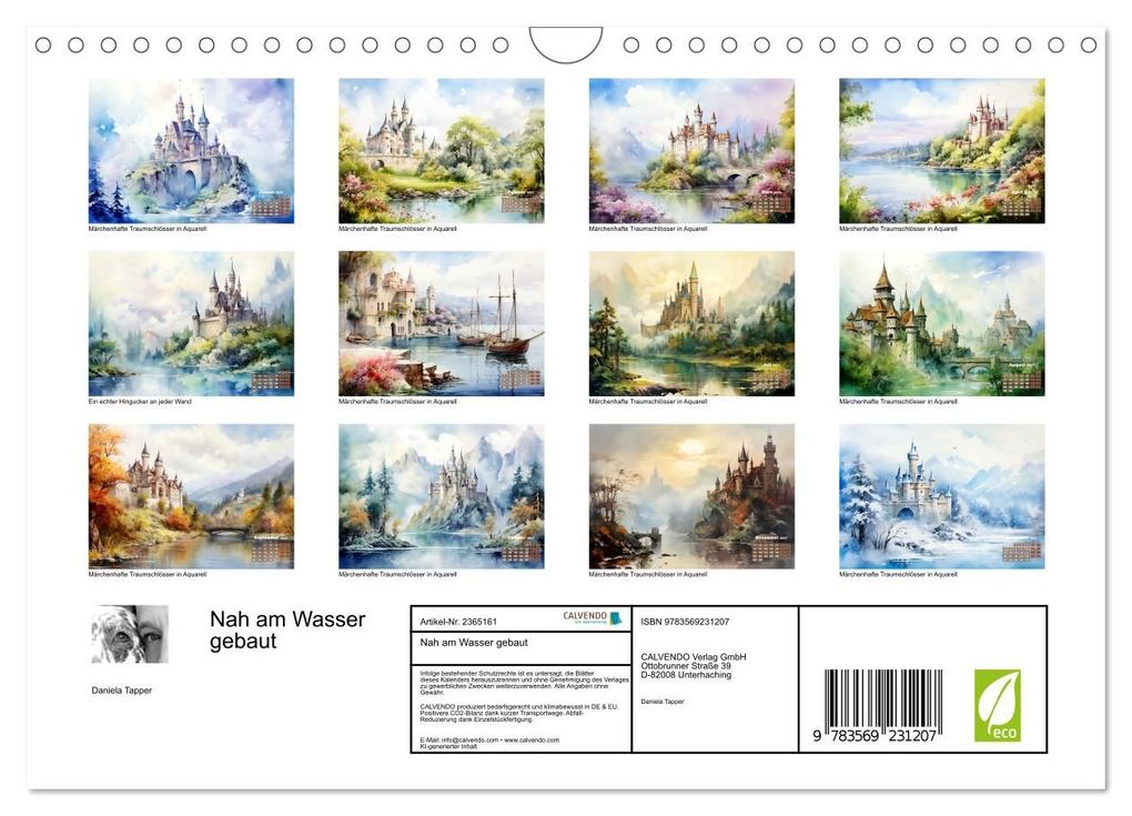 Weitere Ansicht: Nah am Wasser gebaut (Wandkalender 2027 DIN A4 quer), CALVENDO Monatskalender | Daniela Tapper, Calvendo