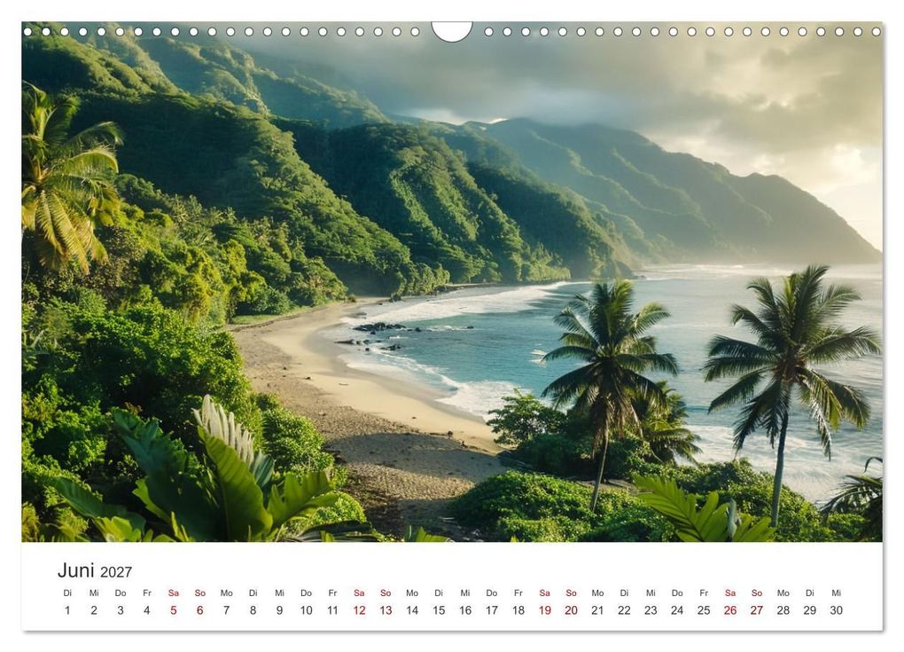 Weitere Ansicht: Gestrandet - Ein Jahr auf Robinsons Insel (Wandkalender 2027 DIN A3 quer), CALVENDO Monatskalender | Simone Wunderlich, Calvendo