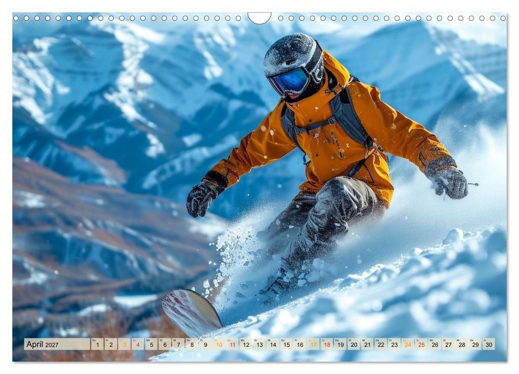 Weitere Ansicht: Snowboarden - tolle Momente (Wandkalender 2027 DIN A3 quer), CALVENDO Monatskalender | Peter Roder, Calvendo