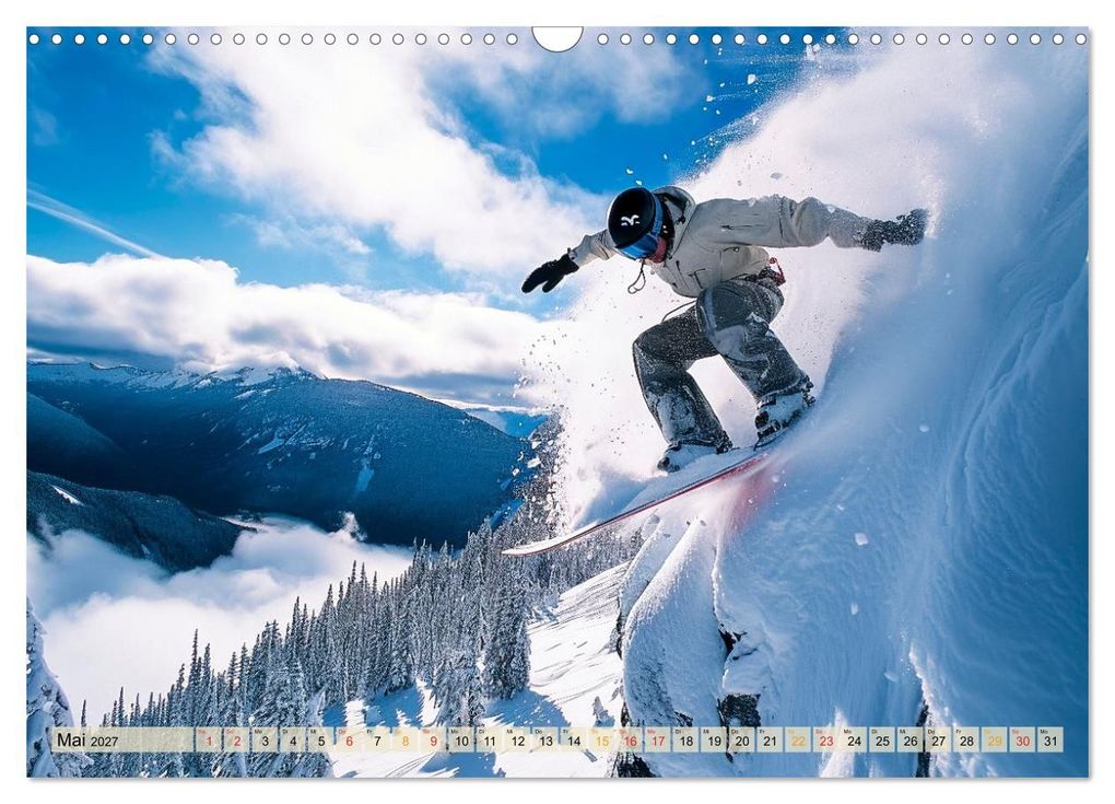 Weitere Ansicht: Snowboarden - tolle Momente (Wandkalender 2027 DIN A3 quer), CALVENDO Monatskalender | Peter Roder, Calvendo