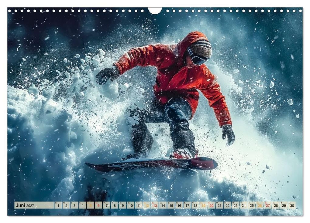 Weitere Ansicht: Snowboarden - tolle Momente (Wandkalender 2027 DIN A3 quer), CALVENDO Monatskalender | Peter Roder, Calvendo