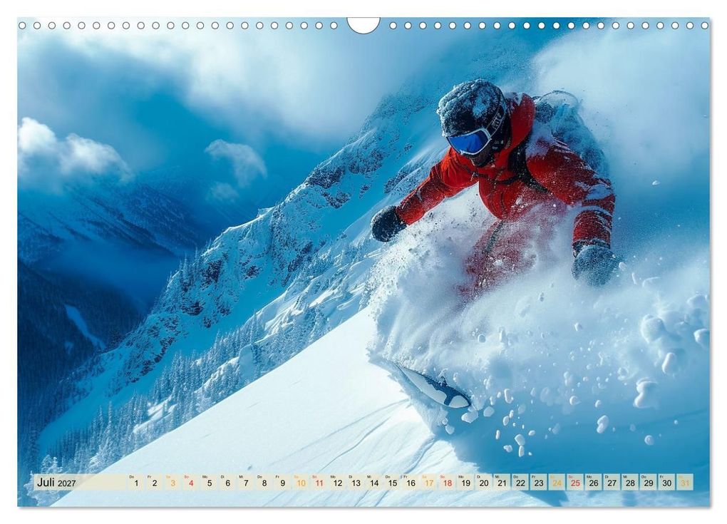 Weitere Ansicht: Snowboarden - tolle Momente (Wandkalender 2027 DIN A3 quer), CALVENDO Monatskalender | Peter Roder, Calvendo