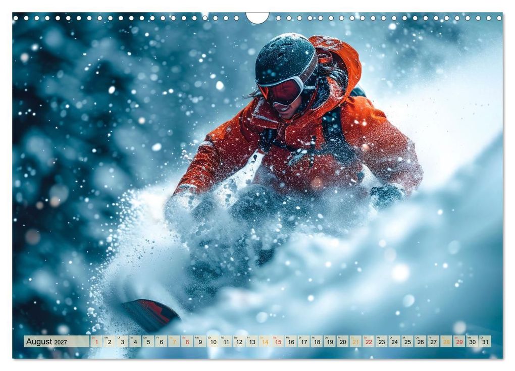 Weitere Ansicht: Snowboarden - tolle Momente (Wandkalender 2027 DIN A3 quer), CALVENDO Monatskalender | Peter Roder, Calvendo