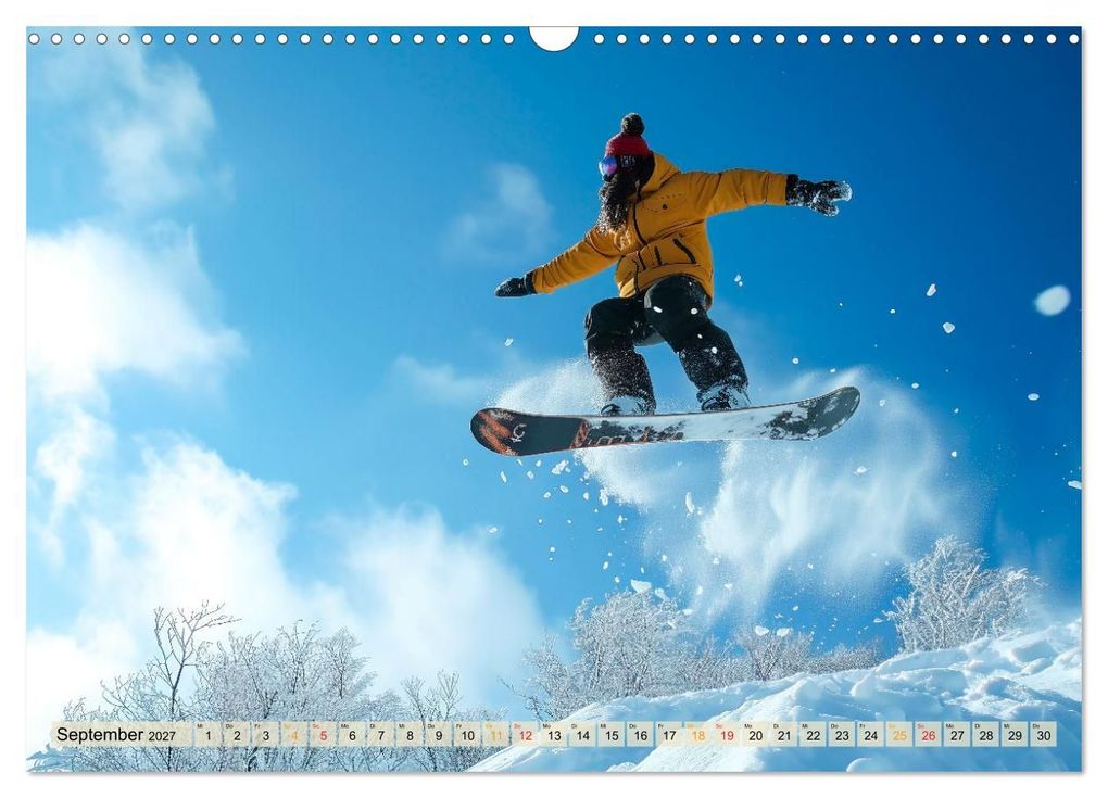 Weitere Ansicht: Snowboarden - tolle Momente (Wandkalender 2027 DIN A3 quer), CALVENDO Monatskalender | Peter Roder, Calvendo