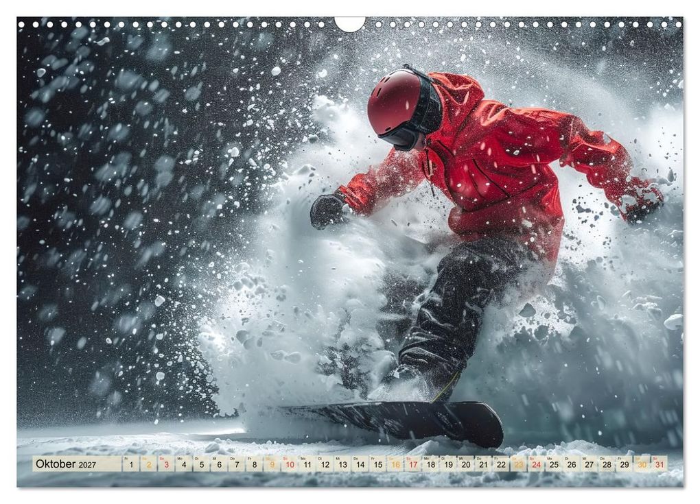 Weitere Ansicht: Snowboarden - tolle Momente (Wandkalender 2027 DIN A3 quer), CALVENDO Monatskalender | Peter Roder, Calvendo