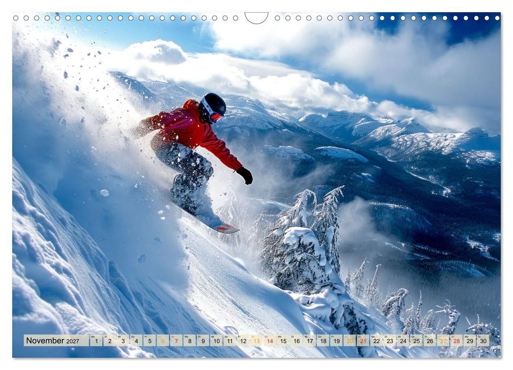 Weitere Ansicht: Snowboarden - tolle Momente (Wandkalender 2027 DIN A3 quer), CALVENDO Monatskalender | Peter Roder, Calvendo