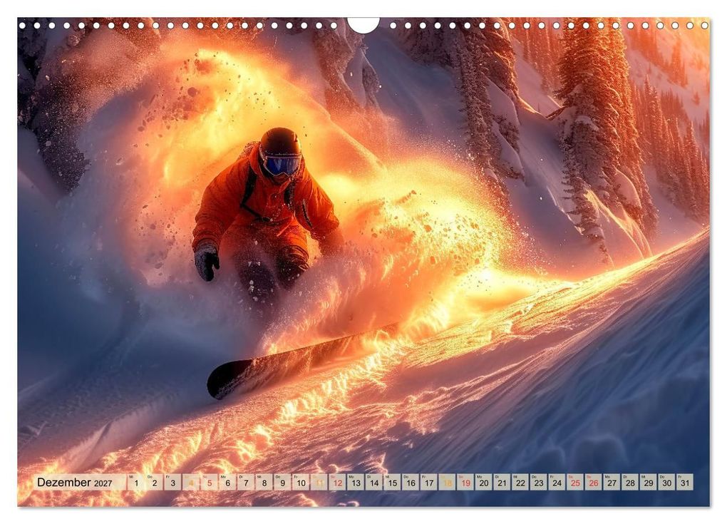 Weitere Ansicht: Snowboarden - tolle Momente (Wandkalender 2027 DIN A3 quer), CALVENDO Monatskalender | Peter Roder, Calvendo