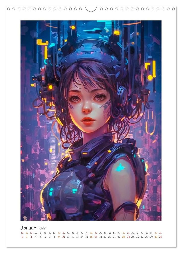 Weitere Ansicht: Coole Cyber Girls (Wandkalender 2027 DIN A3 hoch), CALVENDO Monatskalender | Steffen Gierok-Latniak, Calvendo