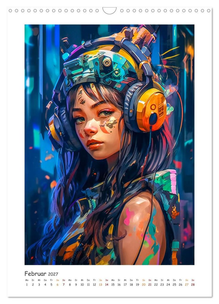 Weitere Ansicht: Coole Cyber Girls (Wandkalender 2027 DIN A3 hoch), CALVENDO Monatskalender | Steffen Gierok-Latniak, Calvendo