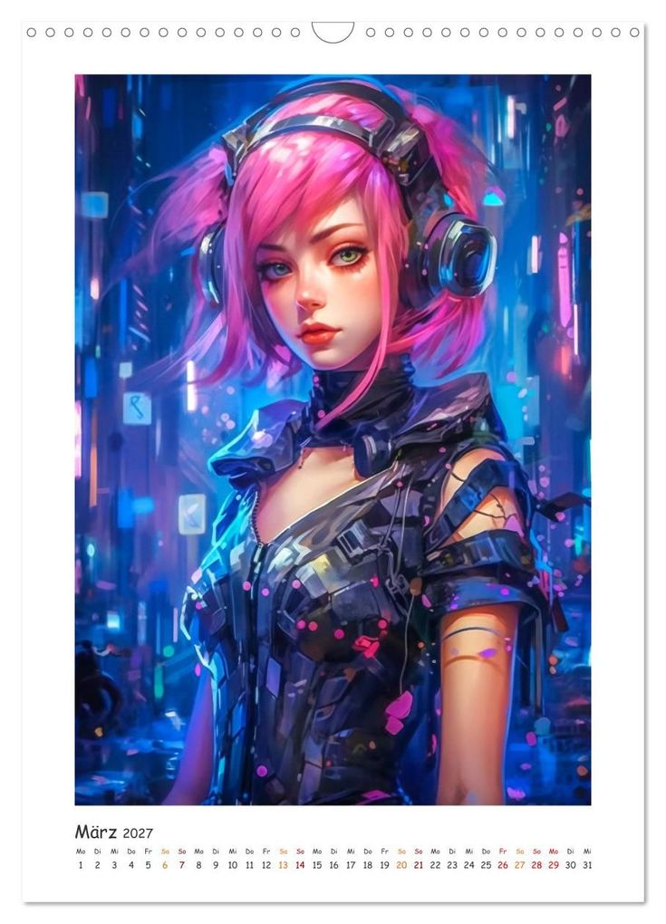 Weitere Ansicht: Coole Cyber Girls (Wandkalender 2027 DIN A3 hoch), CALVENDO Monatskalender | Steffen Gierok-Latniak, Calvendo