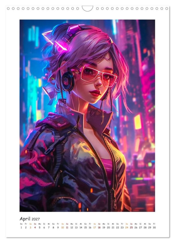 Weitere Ansicht: Coole Cyber Girls (Wandkalender 2027 DIN A3 hoch), CALVENDO Monatskalender | Steffen Gierok-Latniak, Calvendo