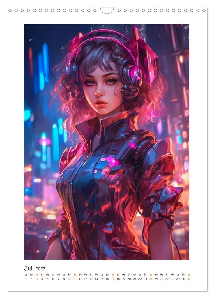 Weitere Ansicht: Coole Cyber Girls (Wandkalender 2027 DIN A3 hoch), CALVENDO Monatskalender | Steffen Gierok-Latniak, Calvendo