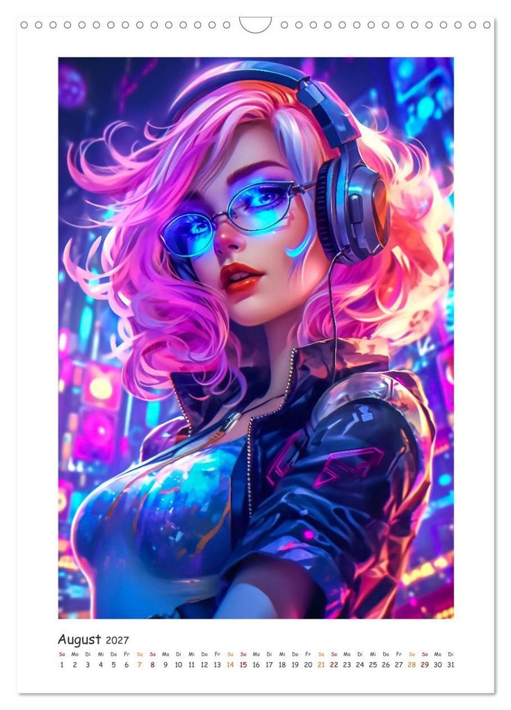 Weitere Ansicht: Coole Cyber Girls (Wandkalender 2027 DIN A3 hoch), CALVENDO Monatskalender | Steffen Gierok-Latniak, Calvendo