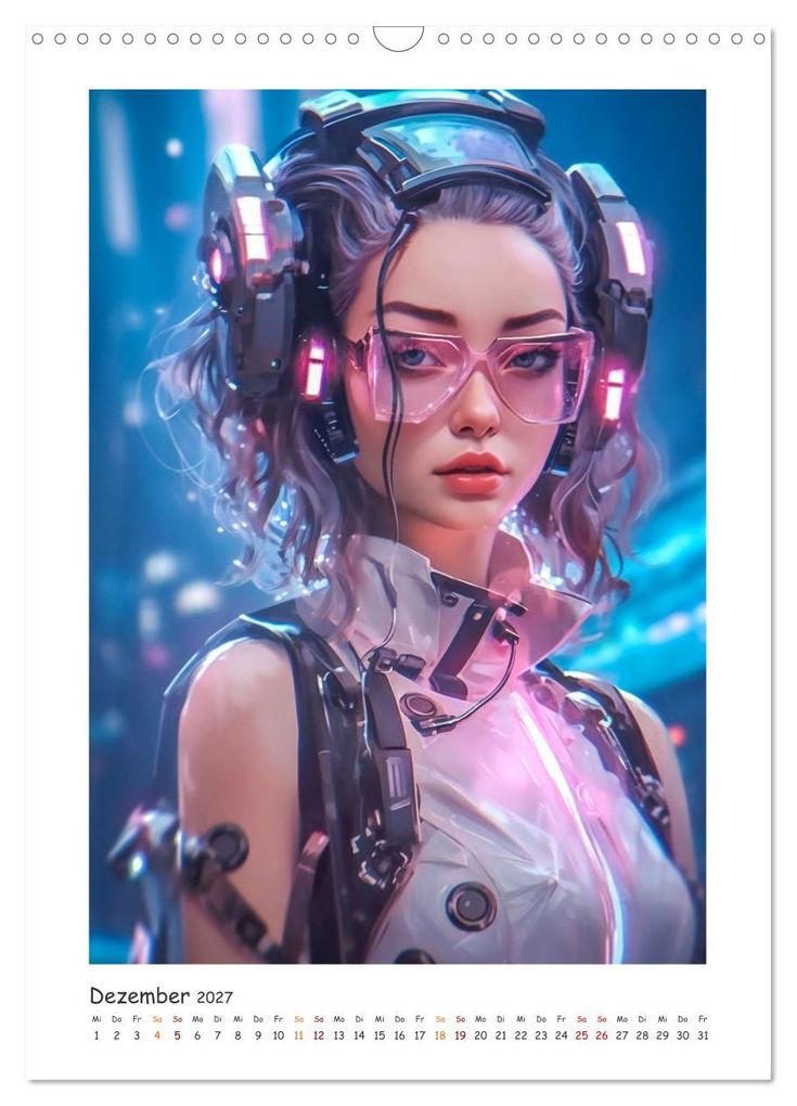 Weitere Ansicht: Coole Cyber Girls (Wandkalender 2027 DIN A3 hoch), CALVENDO Monatskalender | Steffen Gierok-Latniak, Calvendo