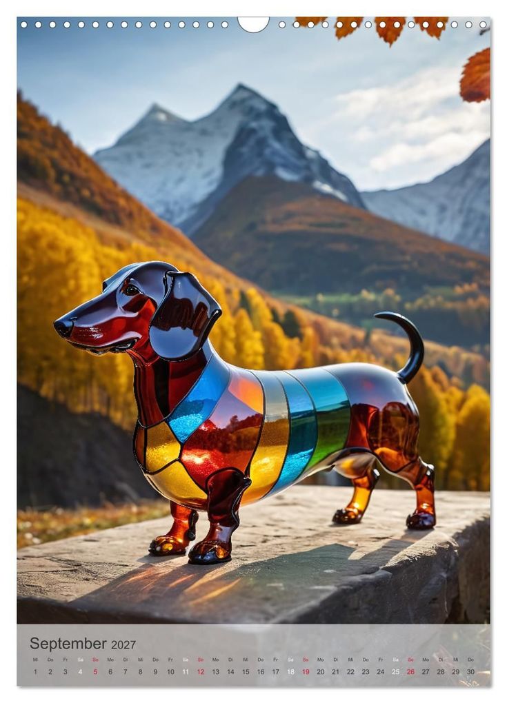 Weitere Ansicht: Tiere aus Glas - Hunde (Wandkalender 2027 DIN A3 hoch), CALVENDO Monatskalender | Stanley Hinz, Calvendo