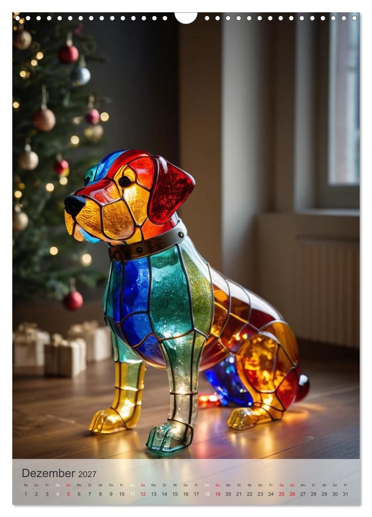Weitere Ansicht: Tiere aus Glas - Hunde (Wandkalender 2027 DIN A3 hoch), CALVENDO Monatskalender | Stanley Hinz, Calvendo