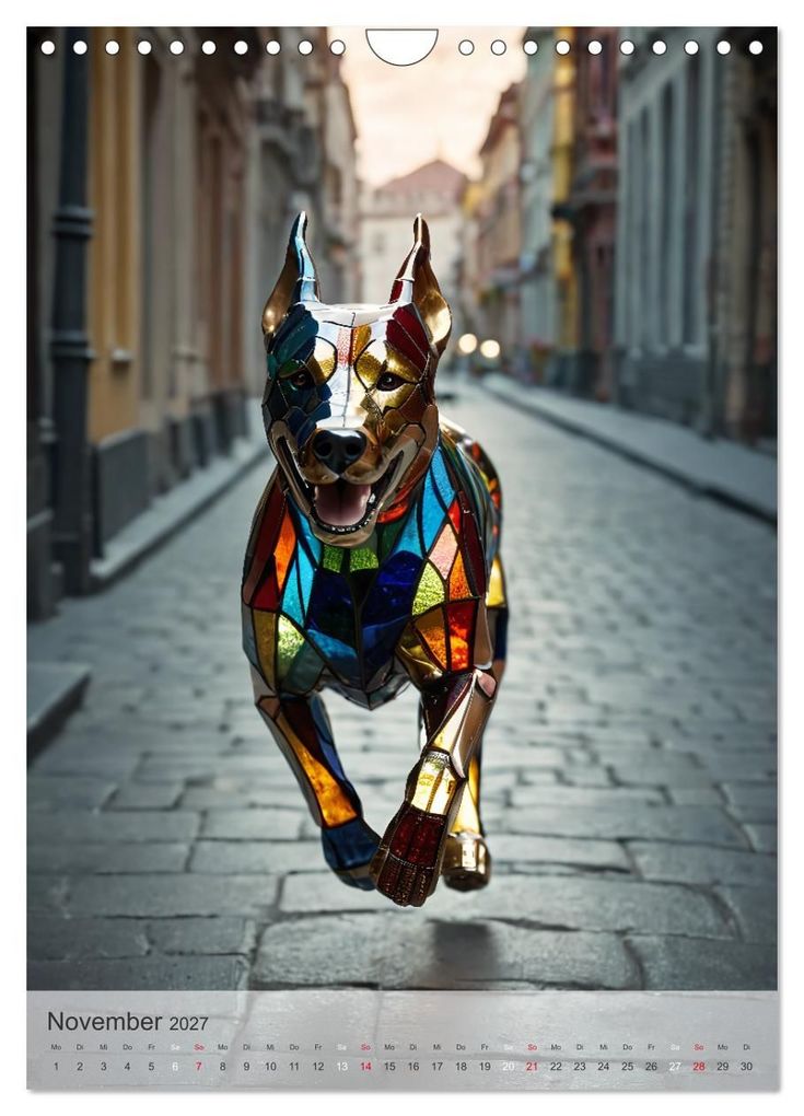 Weitere Ansicht: Tiere aus Glas - Hunde (Wandkalender 2027 DIN A4 hoch), CALVENDO Monatskalender | Stanley Hinz, Calvendo