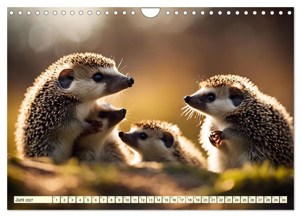 Weitere Ansicht: Igel - Wildtier des Jahres (Wandkalender 2027 DIN A4 quer), CALVENDO Monatskalender | Claudia Kleemann, Calvendo