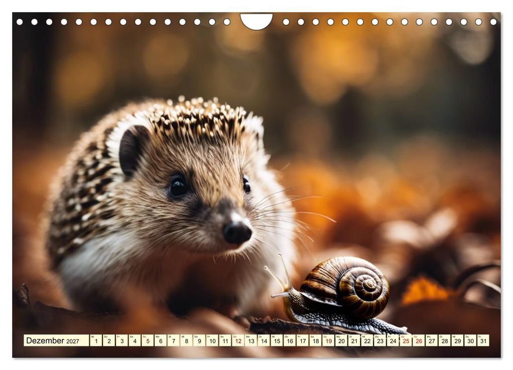Weitere Ansicht: Igel - Wildtier des Jahres (Wandkalender 2027 DIN A4 quer), CALVENDO Monatskalender | Claudia Kleemann, Calvendo