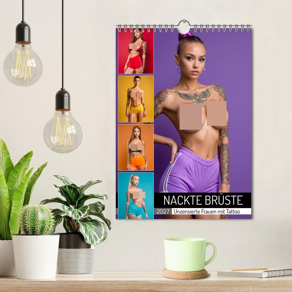 Weitere Ansicht: NACKTE BRÜSTE - Unzensierte Frauen mit Tattoo (Wandkalender 2027 DIN A4 hoch), CALVENDO Monatskalender | MB Fotografie, Calvendo