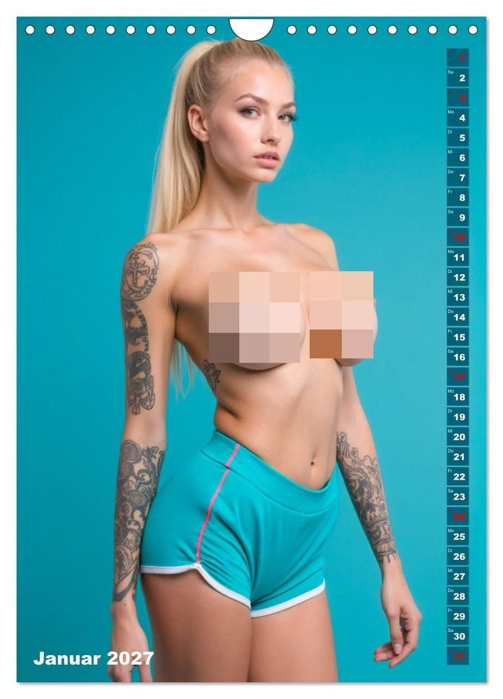 Weitere Ansicht: NACKTE BRÜSTE - Unzensierte Frauen mit Tattoo (Wandkalender 2027 DIN A4 hoch), CALVENDO Monatskalender | MB Fotografie, Calvendo