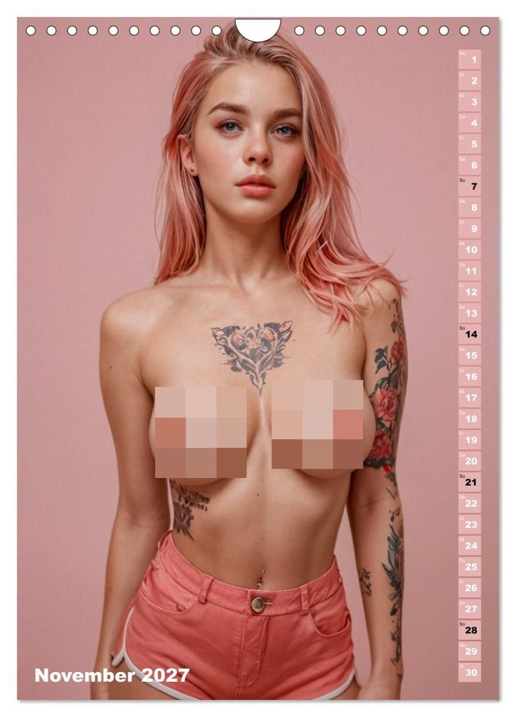 Weitere Ansicht: NACKTE BRÜSTE - Unzensierte Frauen mit Tattoo (Wandkalender 2027 DIN A4 hoch), CALVENDO Monatskalender | MB Fotografie, Calvendo