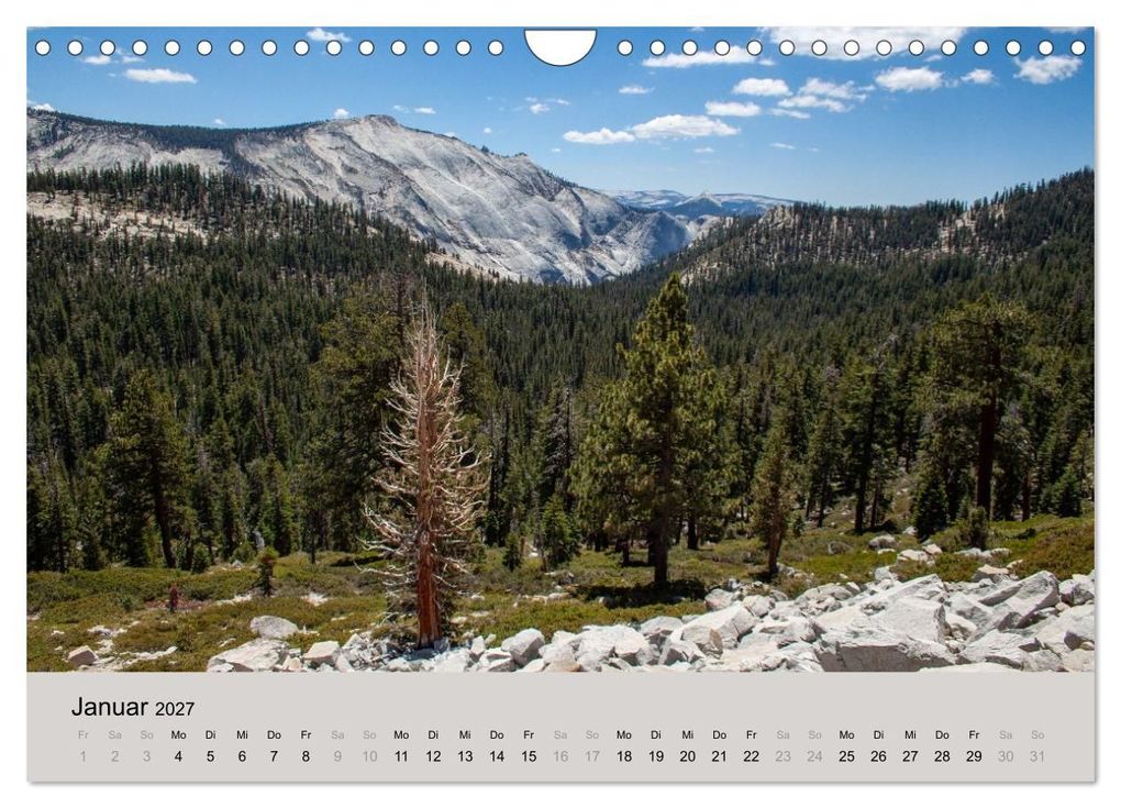 Weitere Ansicht: Yosemite, Entlang der Tioga Road (Wandkalender 2027 DIN A4 quer), CALVENDO Monatskalender | Gisela Will, Calvendo
