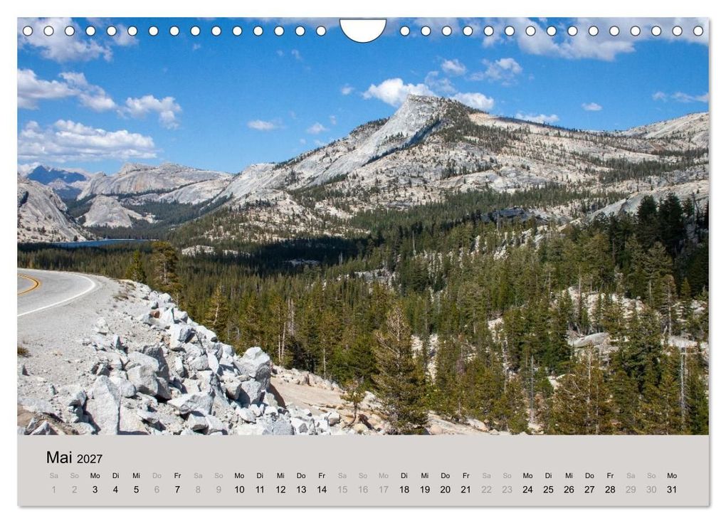 Weitere Ansicht: Yosemite, Entlang der Tioga Road (Wandkalender 2027 DIN A4 quer), CALVENDO Monatskalender | Gisela Will, Calvendo