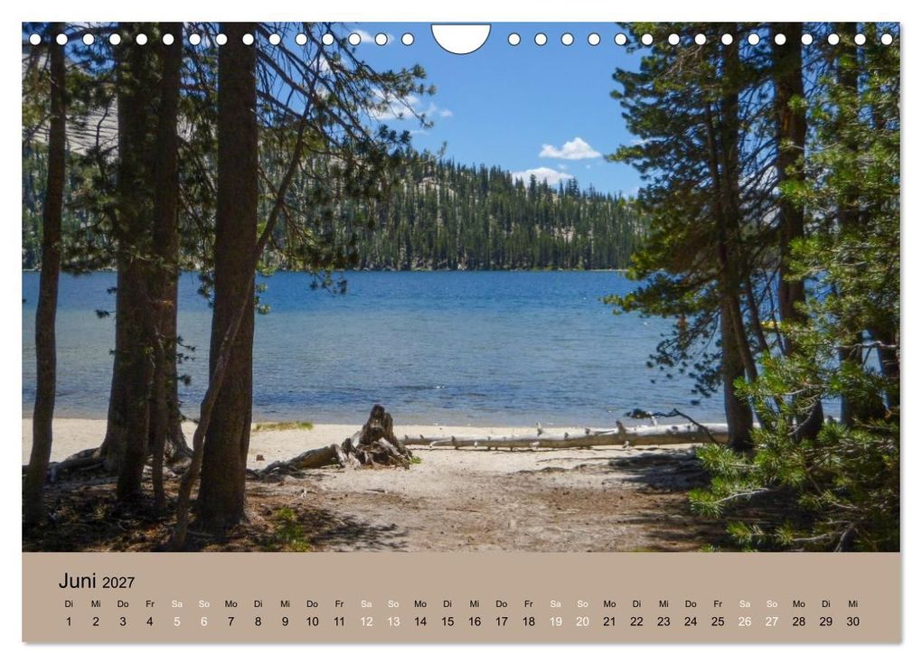 Weitere Ansicht: Yosemite, Entlang der Tioga Road (Wandkalender 2027 DIN A4 quer), CALVENDO Monatskalender | Gisela Will, Calvendo
