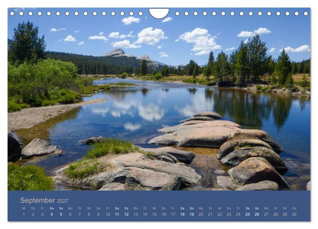 Weitere Ansicht: Yosemite, Entlang der Tioga Road (Wandkalender 2027 DIN A4 quer), CALVENDO Monatskalender | Gisela Will, Calvendo
