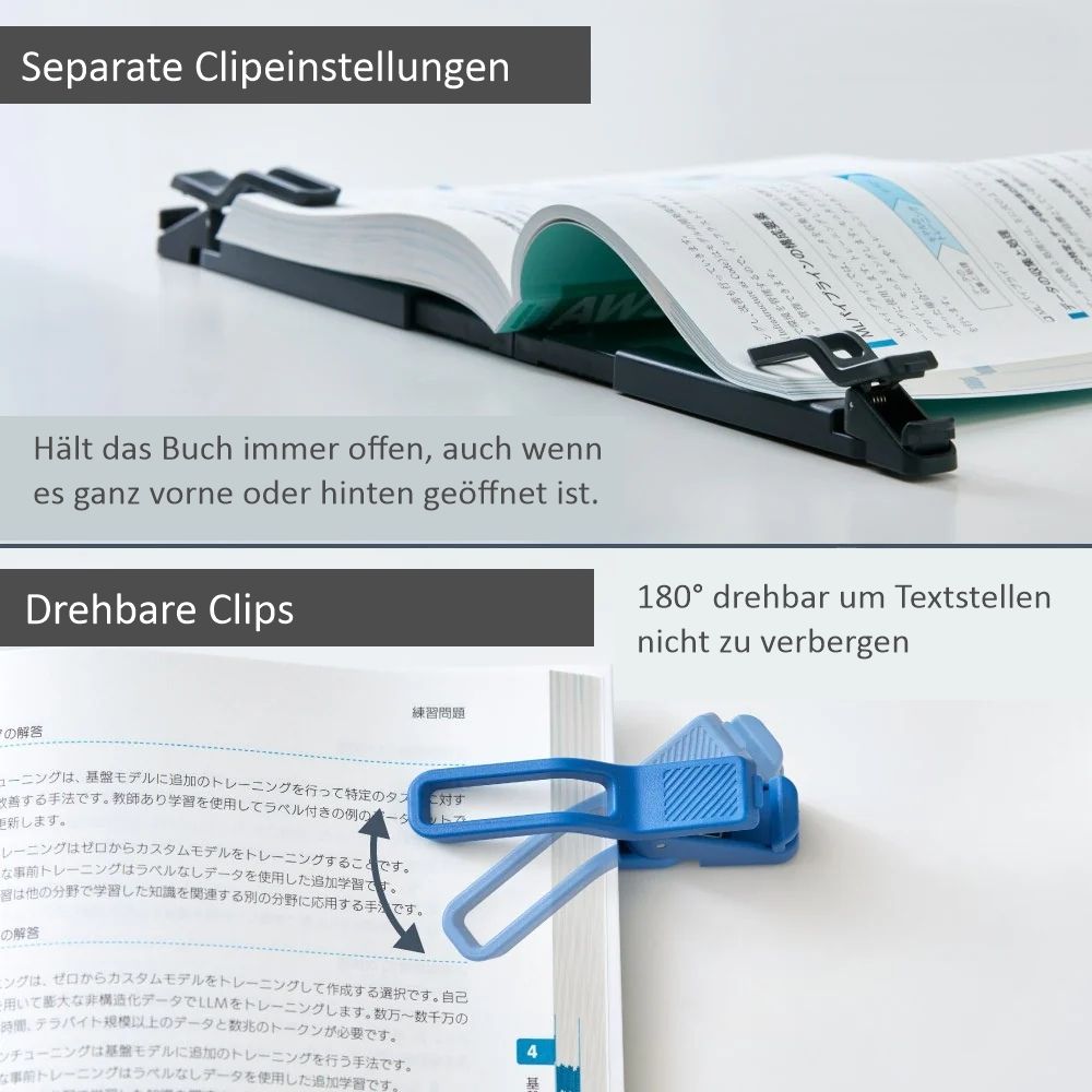 Weitere Ansicht: Twip Buchhalter (Weiß) flexibler Book Clip | by KING JIM