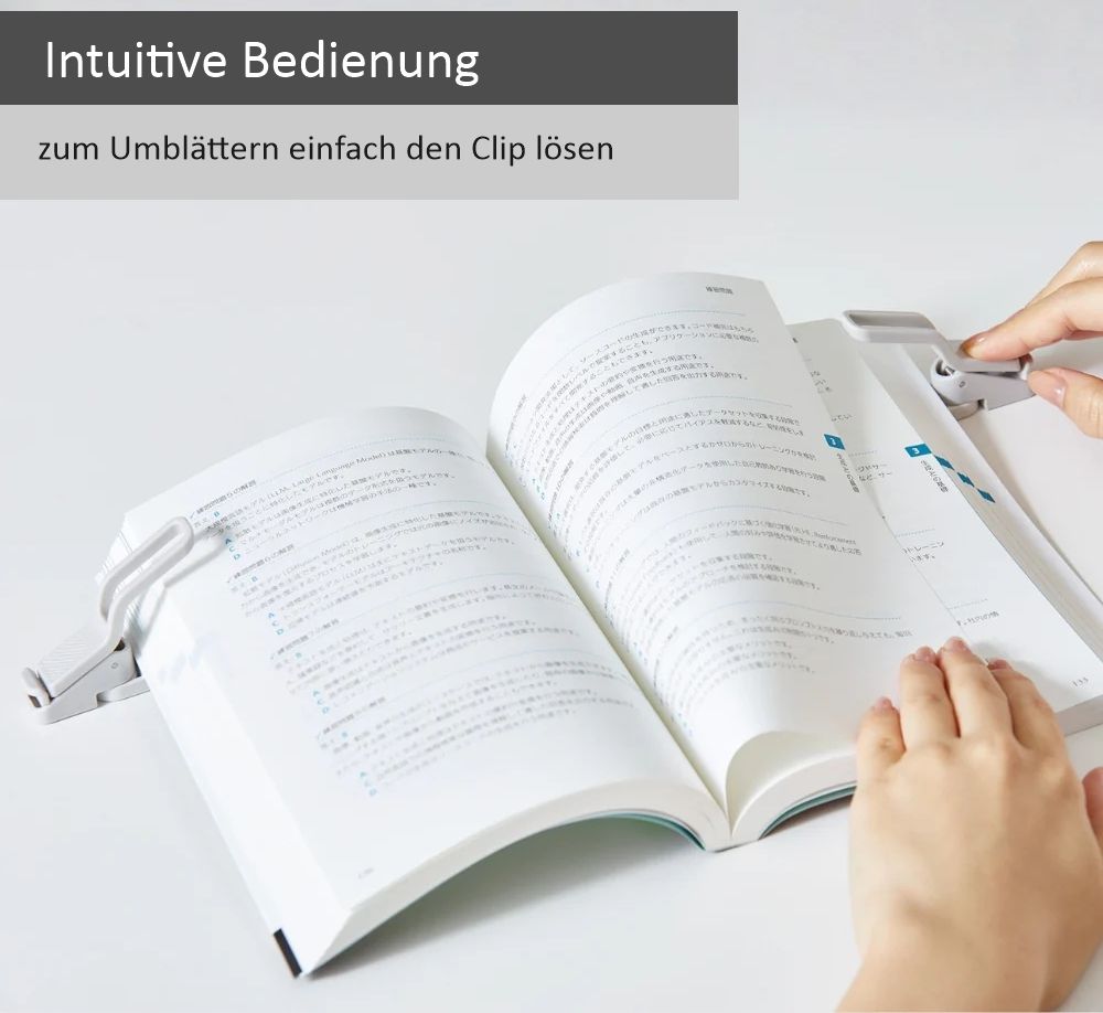 Weitere Ansicht: Twip Buchhalter (Weiß) flexibler Book Clip | by KING JIM