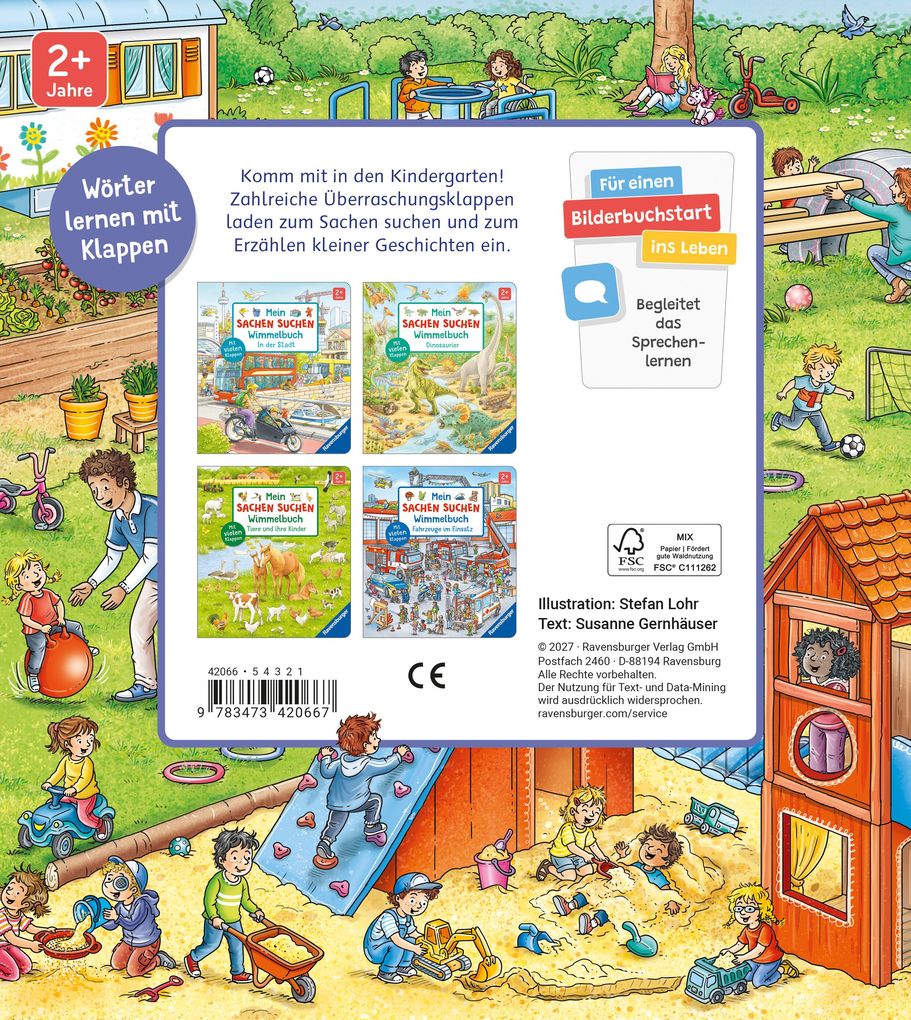 Weitere Ansicht: Mein Sachen suchen Wimmelbuch: Kindergarten | Susanne Gernhäuser