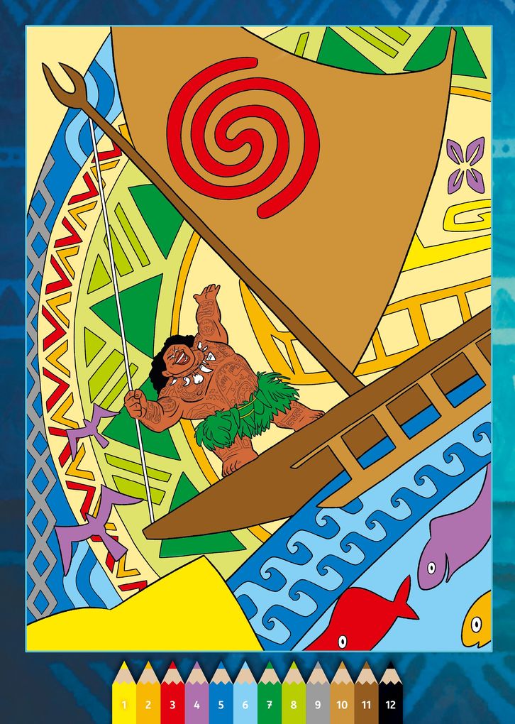 Weitere Ansicht: CreArt Malen nach Zahlen ab 5 Disney - Vaiana