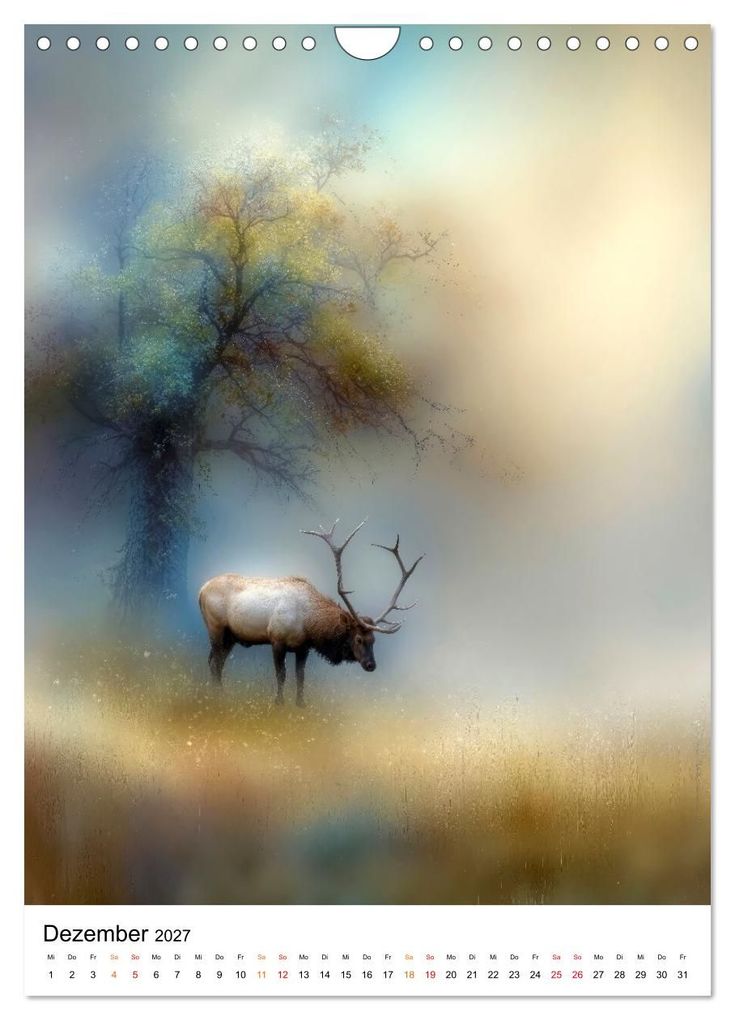 Weitere Ansicht: Tiere im Schleier der Zeit (Wandkalender 2027 DIN A4 hoch), CALVENDO Monatskalender | Calvendo, Roder