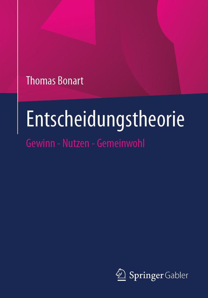 Produktbild: Entscheidungstheorie | Thomas Bonart