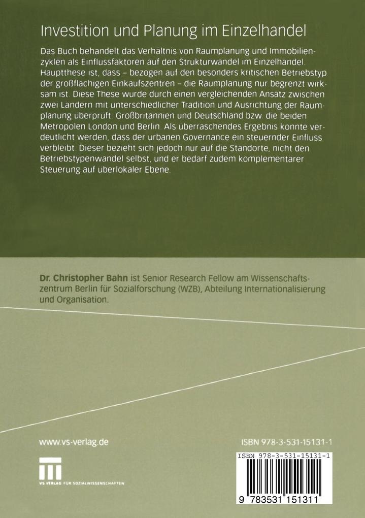 Weitere Ansicht: Investition und Planung im Einzelhandel | Christopher Bahn