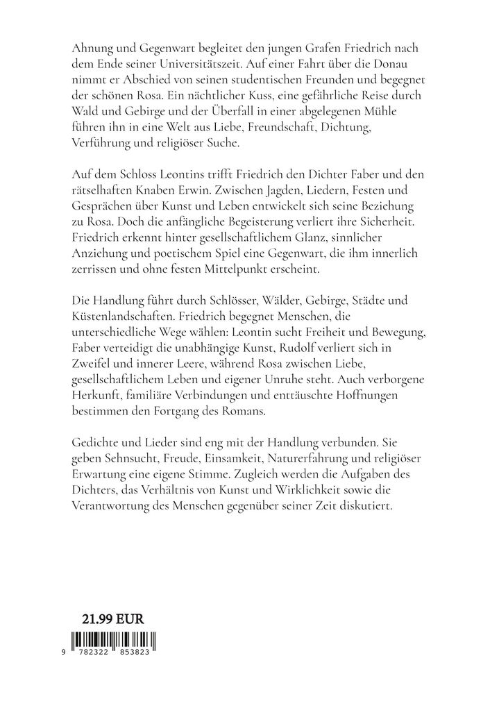Weitere Ansicht: Ahnung und Gegenwart | Joseph Von Eichendorff