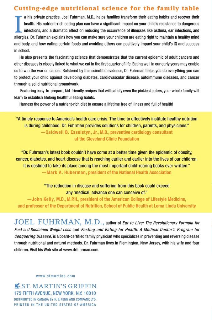 Weitere Ansicht: Disease-Proof Your Child | Joel Fuhrman