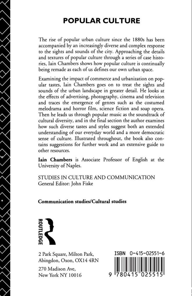 Weitere Ansicht: Popular Culture | Iain Chambers