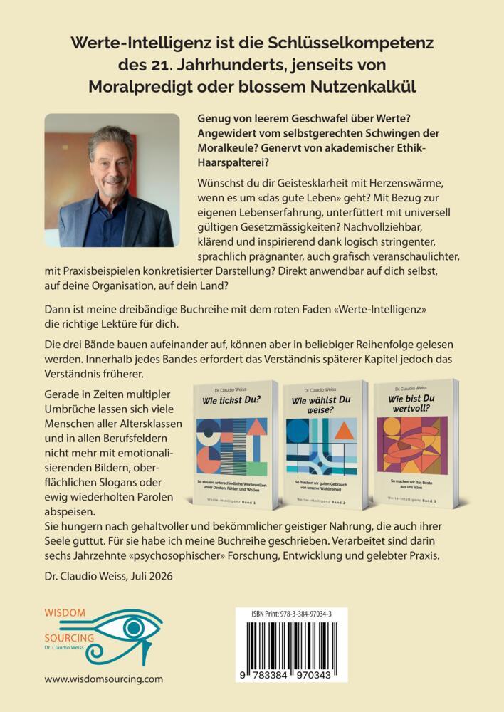 Weitere Ansicht: Wie bist Du wertvoll? | Claudio Weiss