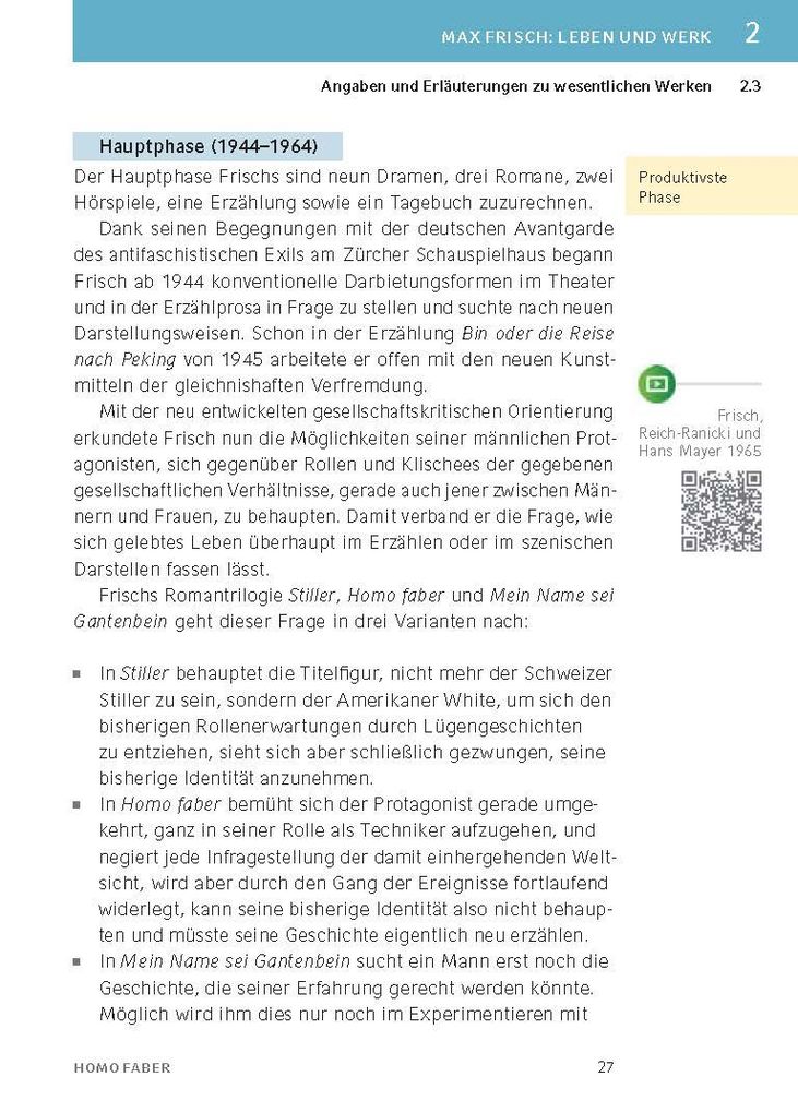 Weitere Ansicht: Homo faber von Max Frisch | Daniel Rothenbühler