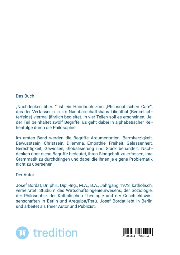 Weitere Ansicht: Nachdenken über... | Josef Bordat