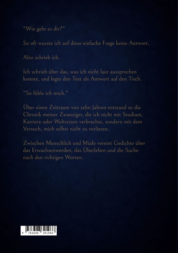 Weitere Ansicht: Zwischen Menschlich und Müde | Sophie Bauer